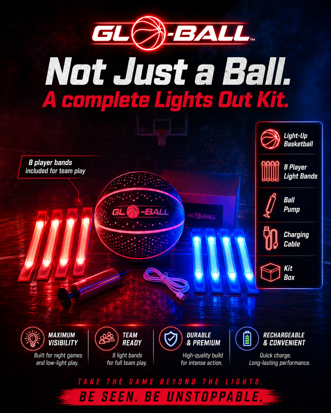 Glo-Ball Lights Out Kit